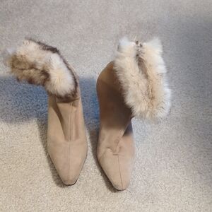 Arturo Chaing Fur Cuffed Boots